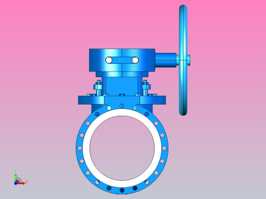 1.6MPa 上装偏心半球阀[450]前视缩略图