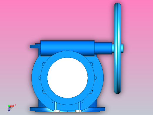 1.6MPa 上装偏心半球阀[450]俯视缩略图