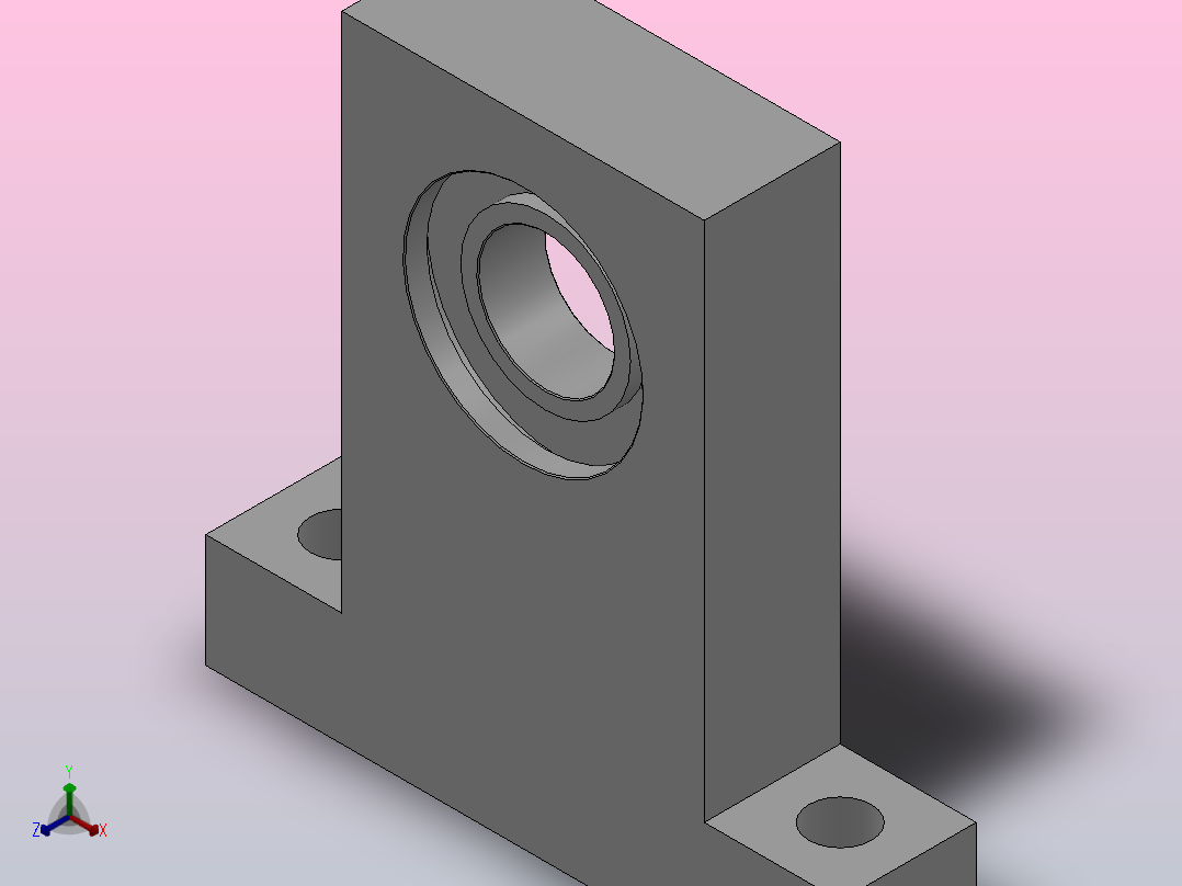 T型高度指定型轴承座组件_BTD-6901-2Z-40-A主视图