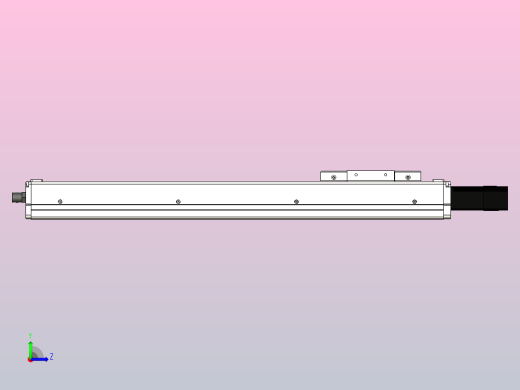 SCS12-450-BC-100W滚珠花健、支撑座、滚珠丝杠、交叉导轨、直线模组左视缩略图