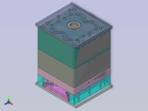 塑料高凳子模具设计
