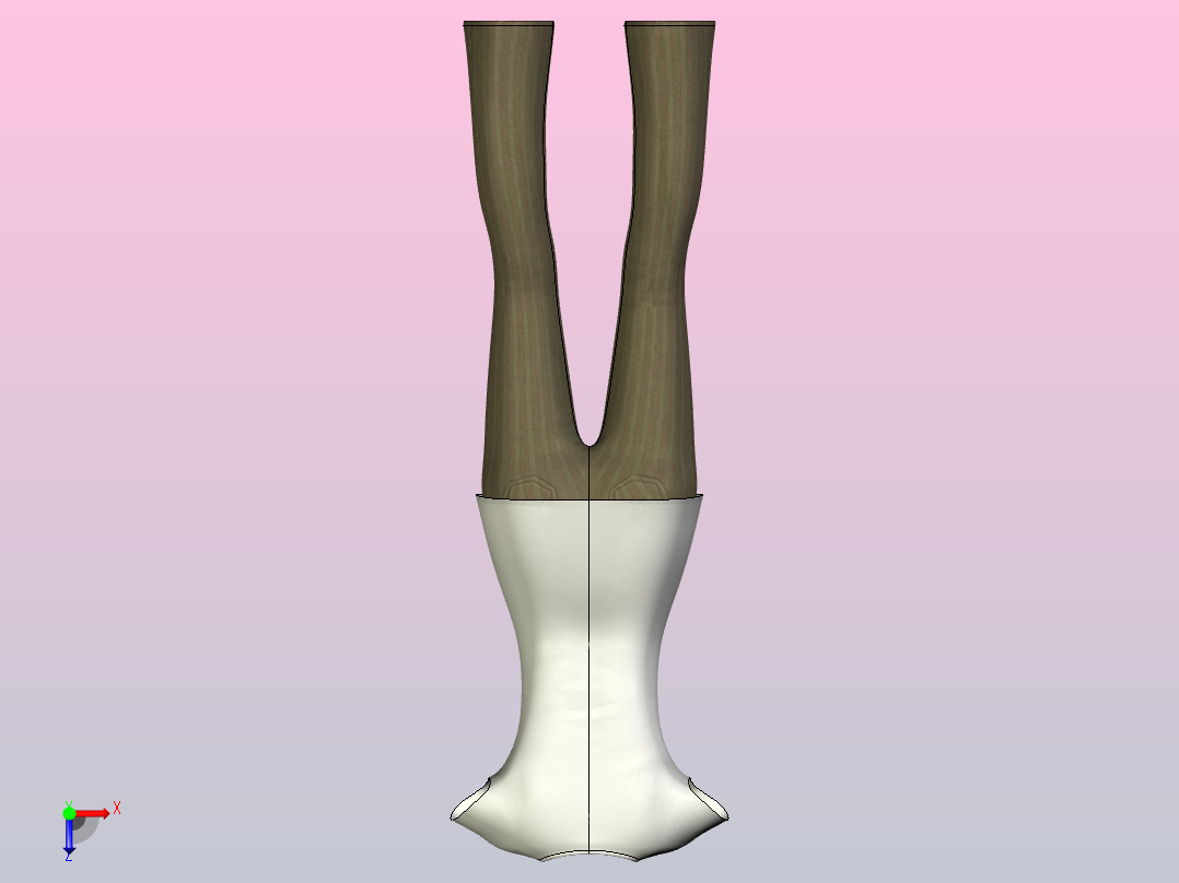 女士工作休闲服俯视图