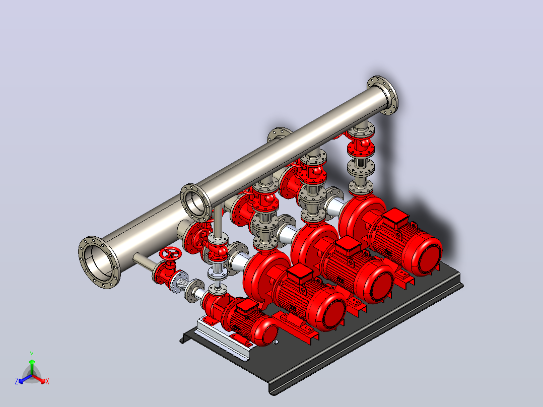 7.5kw泵站主视图