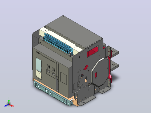 NA1-3200X-2000～2500 3P抽屉万能式断路器三维模型202202