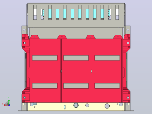 NA1-3200X-2000～2500 3P抽屉万能式断路器三维模型202202后视缩略图