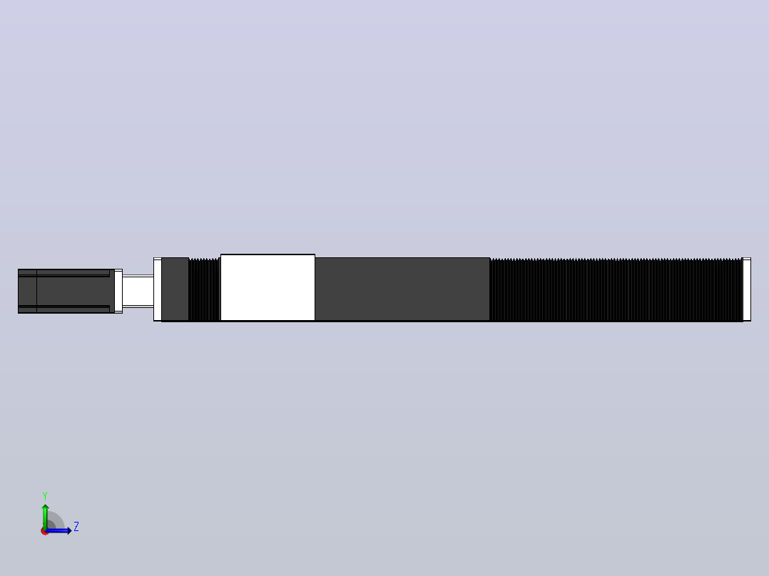 DMSF135-TCR风琴罩丝杆模组直线模组（直连带电机座)[DMSF135-L05S500-DT400-A2U-TCR-P5]左视图