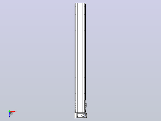 皮带直线轴半封闭可选导轨TPA-HNB-140D-120-L1150-LU-Y-P40-N3俯视缩略图