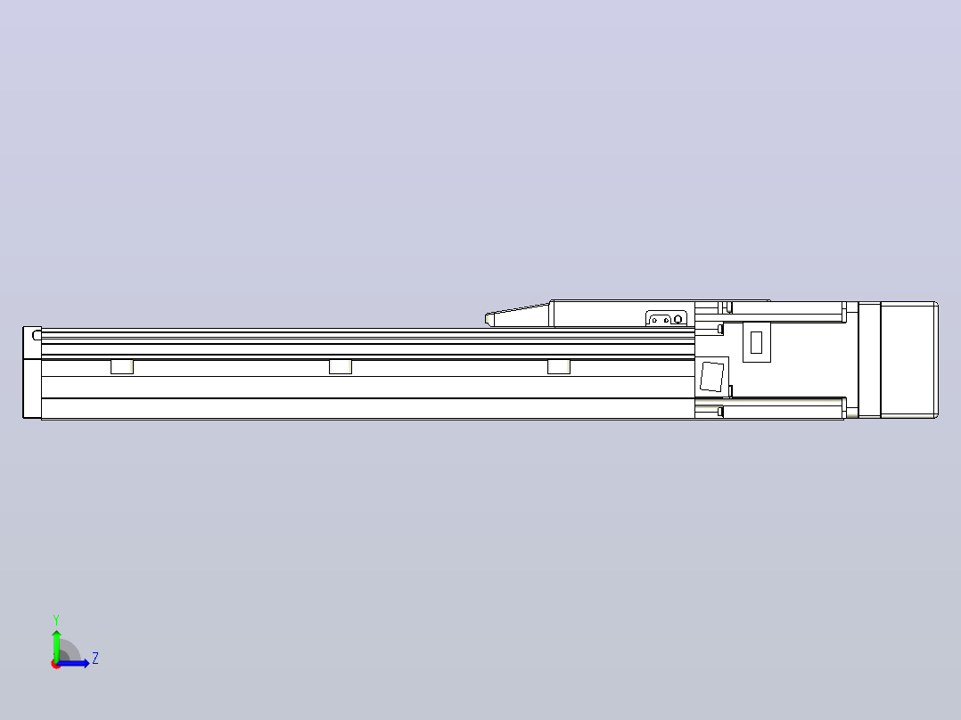 滚珠丝杠直线轴内置导轨TPA-GCR-150-2010C-L300-MR-M75-N3左视图