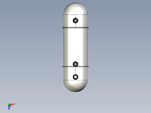 管壳式换热器模型图纸俯视缩略图
