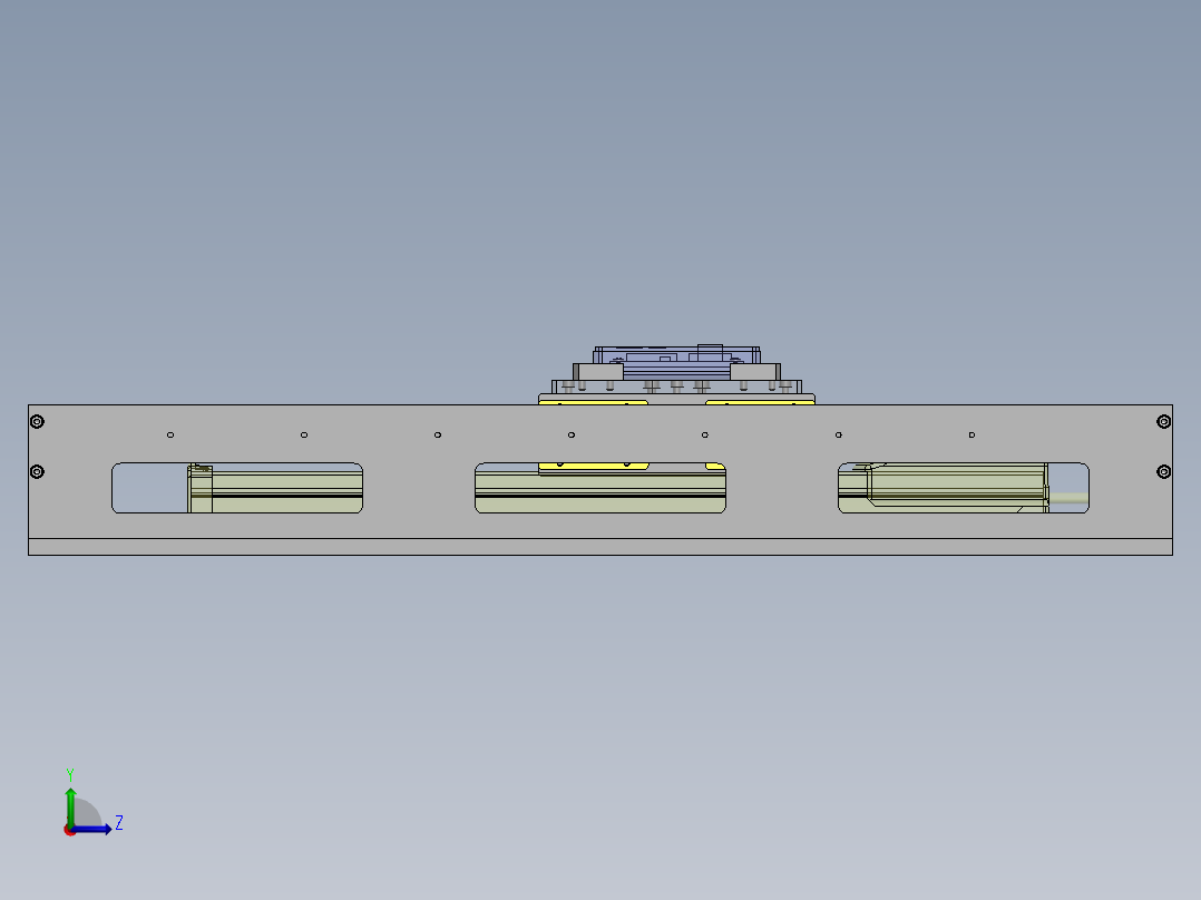多点位置滑动组件左视图