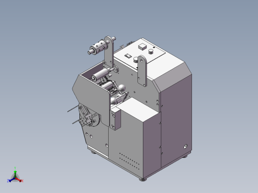 卷胶布机 SolidWorks打开机械设备3D图纸单个sldprt文件无零件正等轴测缩略图