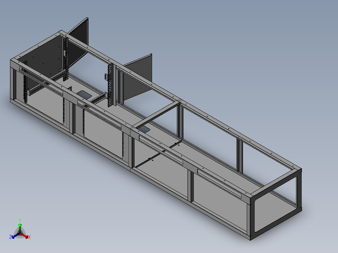 柜体正等轴测图