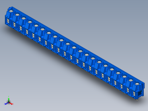 DEGSON DG365 系列 7.5mm 接线端子-DG365-7.5-21P-12-00AH正等轴测缩略图