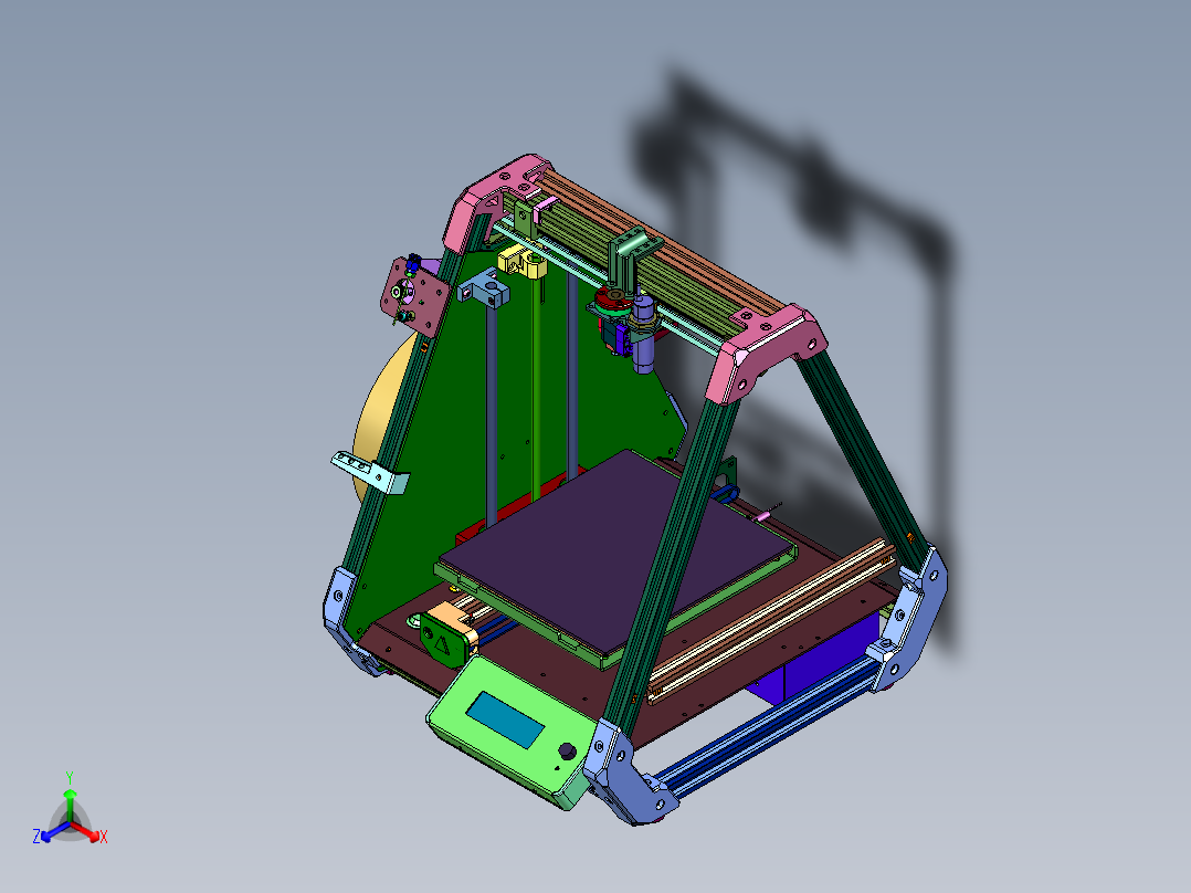 迷你三维立体玩具3d打印机