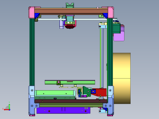 迷你三维立体玩具3d打印机后视缩略图