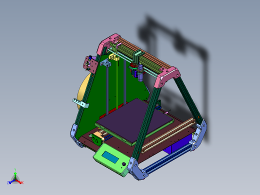迷你三维立体玩具3d打印机正等轴测缩略图