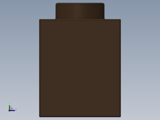 乐高机械组积木（横梁）-4163245 - 3700 Earth Orange Technic Brick 1 x 2 with Hole左视缩略图