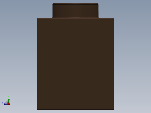 乐高机械组积木（横梁）-4163245 - 3700 Earth Orange Technic Brick 1 x 2 with Hole右视缩略图