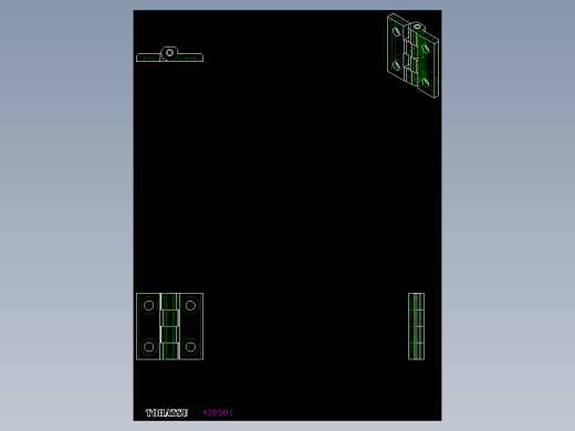 不銹鋼鉸鏈CMM-SST-2D多系列多零件图纸模型