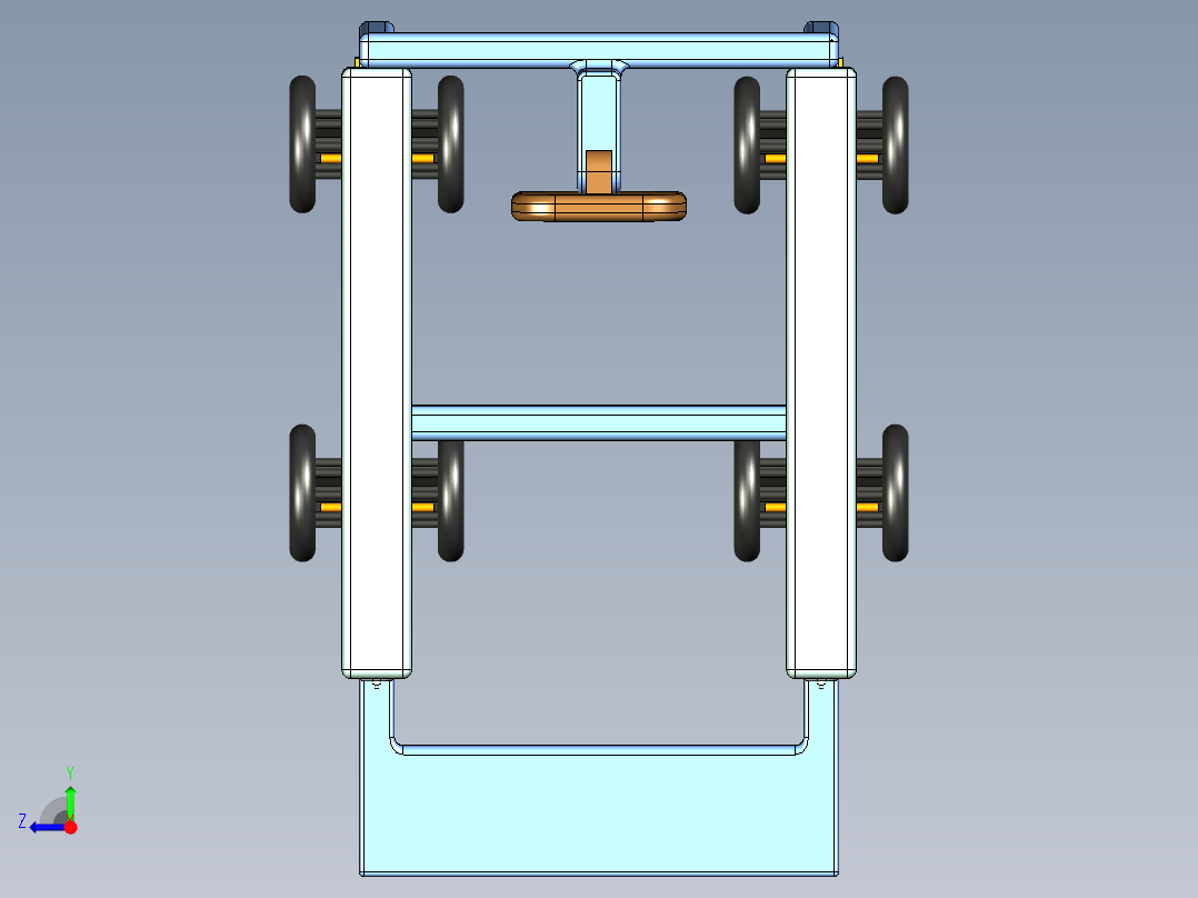 UG多功能小车模型右视图