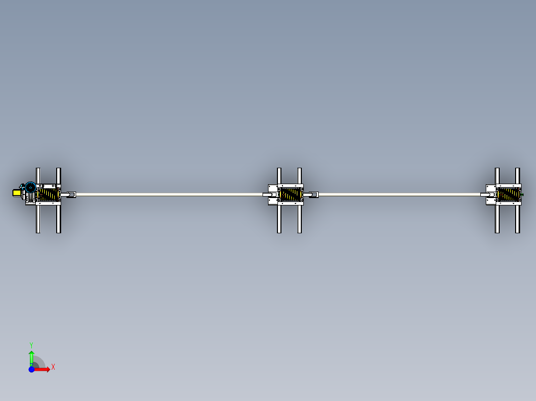 绞车 卷扬机 (6)前视图