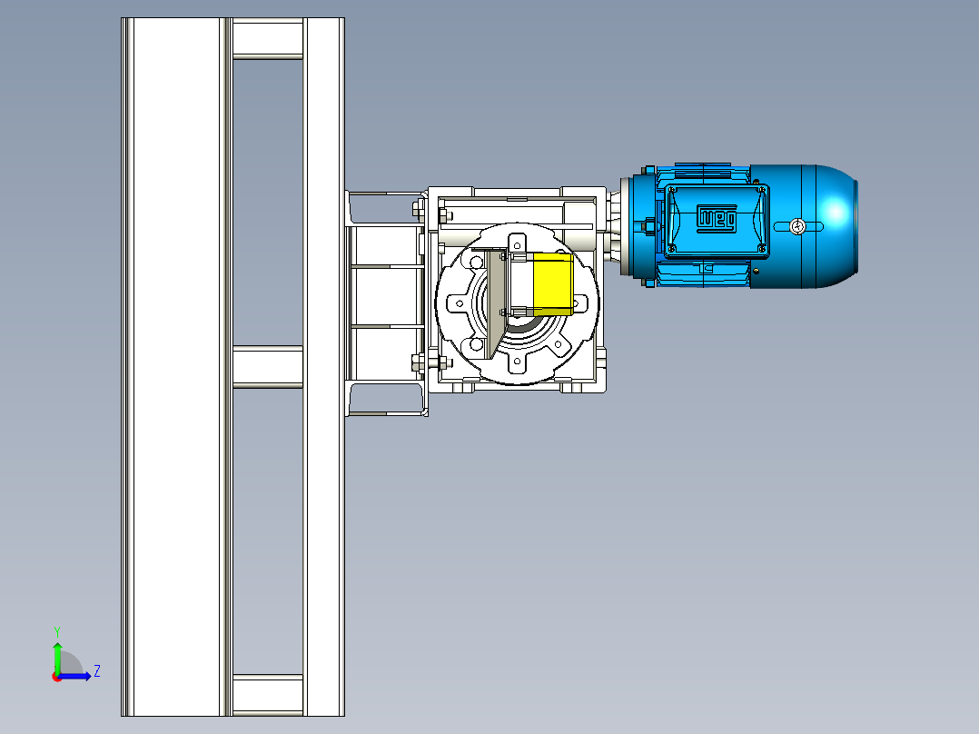 绞车 卷扬机 (6)左视图