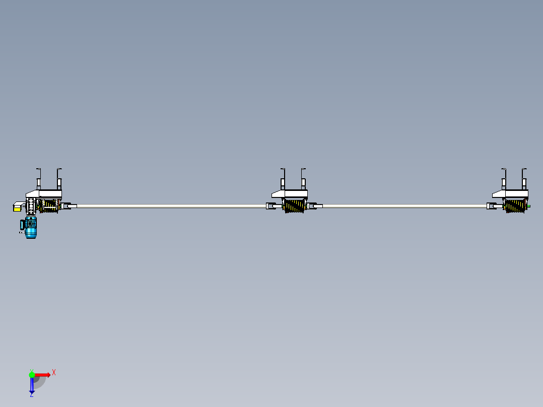 绞车 卷扬机 (6)俯视图