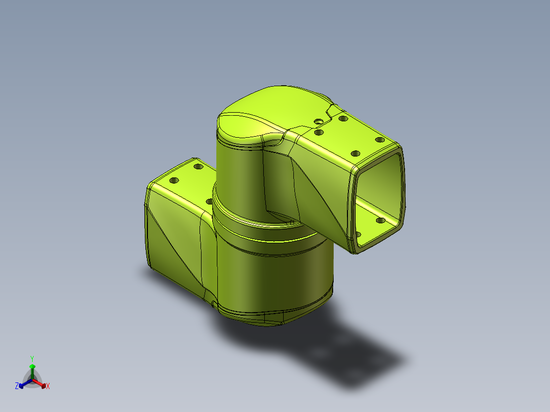55-75-130中间连接器.SLDASM正等轴测图