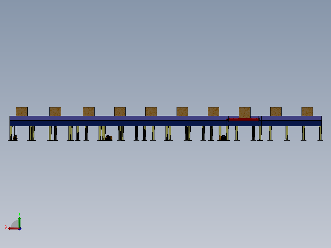 滚筒输送机roller-conveyor-50-sw后视图