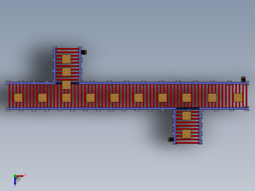 滚筒输送机roller-conveyor-50-sw俯视缩略图