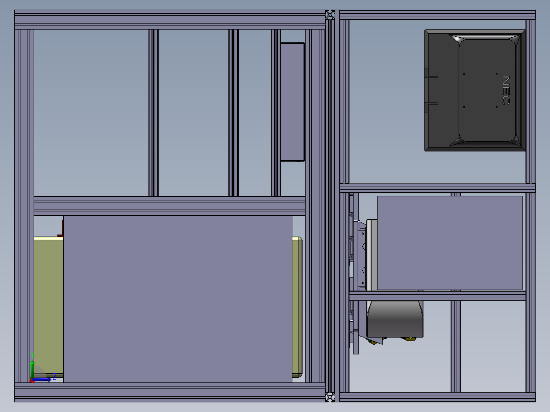 激光打标设备12左视图