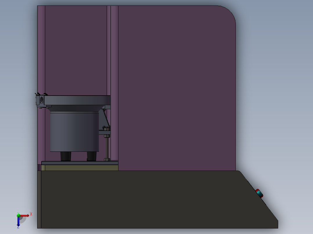 震动盘供料+机械手臂+CCD相机检测设备俯视图