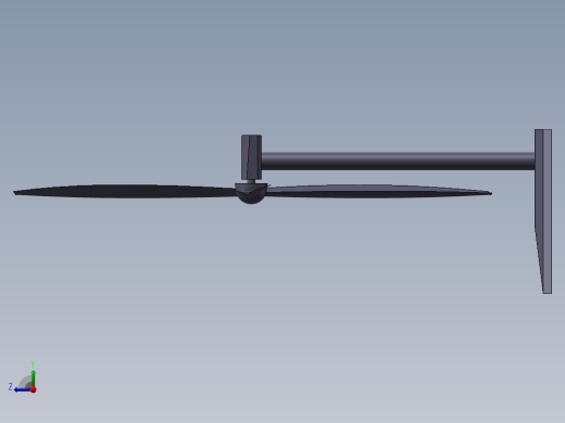 风力发电机模型右视缩略图
