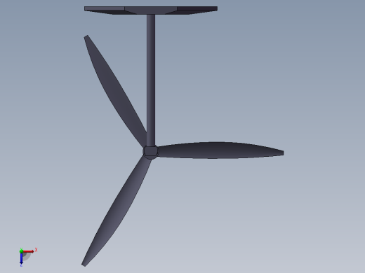 风力发电机模型俯视缩略图