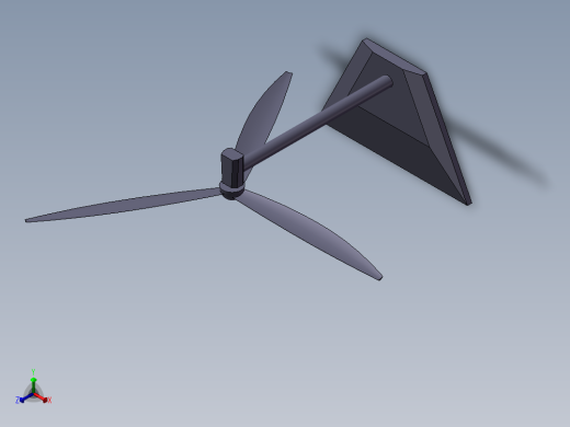 风力发电机模型正等轴测缩略图