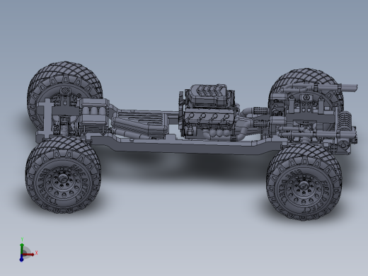 汽车传动系统三维SW模型