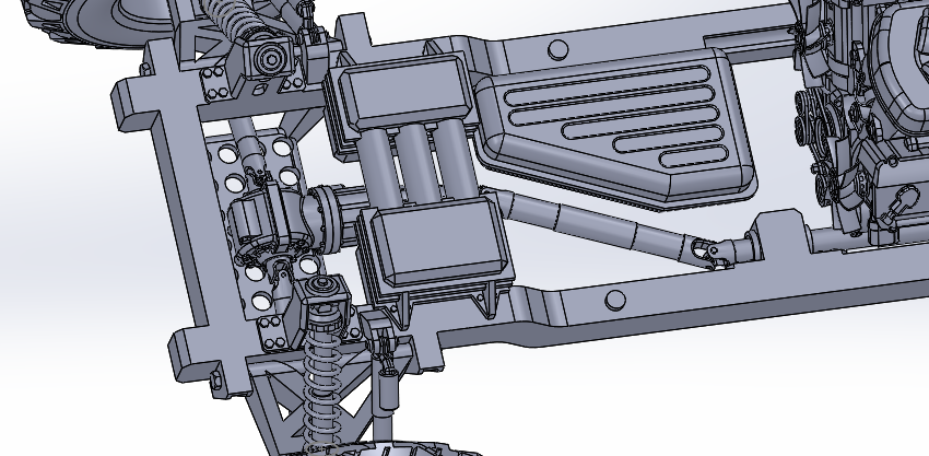 汽车传动系统三维SW模型