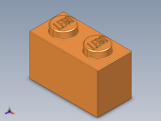 乐高套装 4421基本积木-4121739 - 3004 Bright Orange Brick 1 x 2.STEP