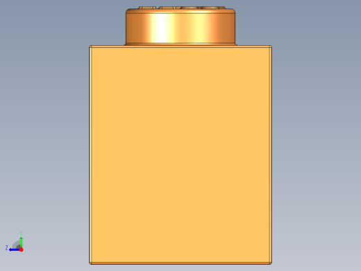 乐高套装 4421基本积木-4121739 - 3004 Bright Orange Brick 1 x 2.STEP右视缩略图