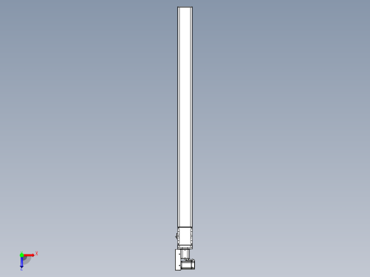 同步带全封闭直线模组TPA-HCB-105D-90-L1500-ML-Y-P20-N3俯视缩略图