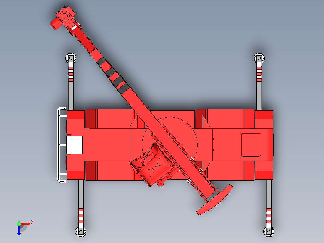 工程吊车俯视图