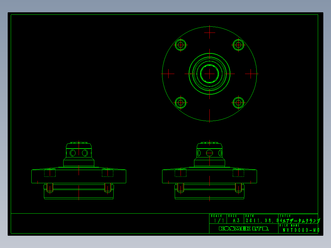 KOSMEKWVT0080-MG多系列多零件图纸模型多系列多零件图纸模型