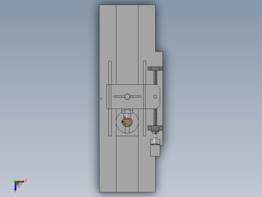 风机壳体柱塞检测机构俯视缩略图