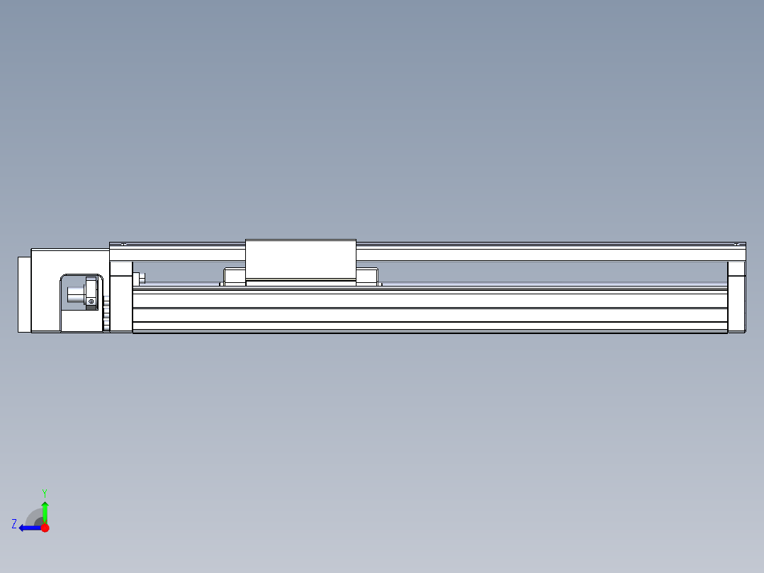 TPA-KNR-130E-2525C-L400A1-M-H40-N3线性模块铝制底座右视图