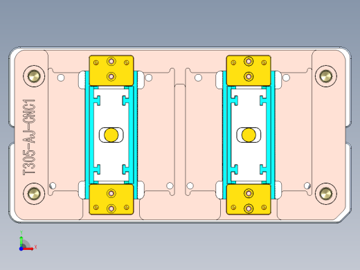 T305-AJ-笔记本CNC工装夹具三维模型CNC1-0516前视缩略图