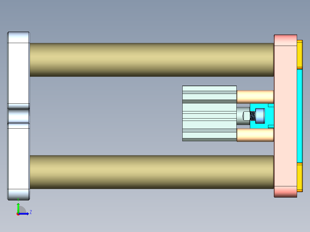 T305-AJ-笔记本CNC工装夹具三维模型CNC1-0516左视图
