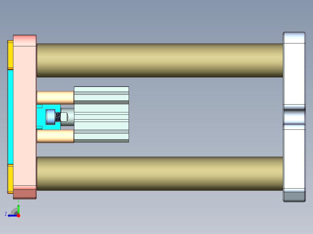 T305-AJ-笔记本CNC工装夹具三维模型CNC1-0516右视图