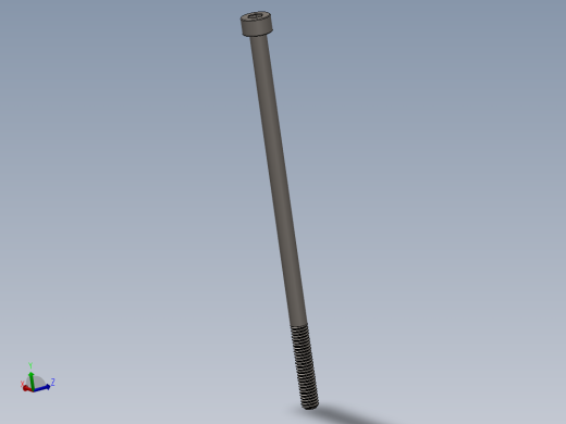 Screw_DIN_912_M4x90_A2.SLDPRT公制内六角螺钉