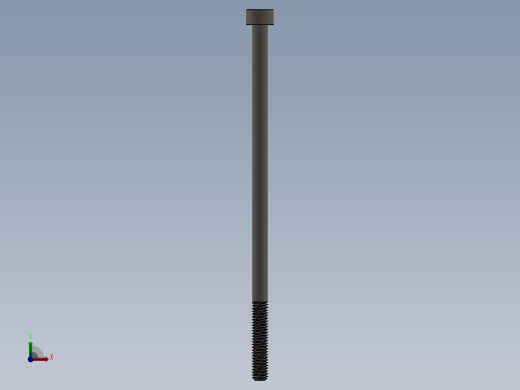 Screw_DIN_912_M4x90_A2.SLDPRT公制内六角螺钉前视缩略图