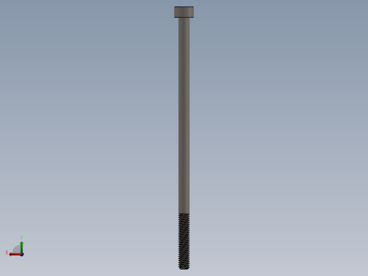 Screw_DIN_912_M4x90_A2.SLDPRT公制内六角螺钉后视缩略图